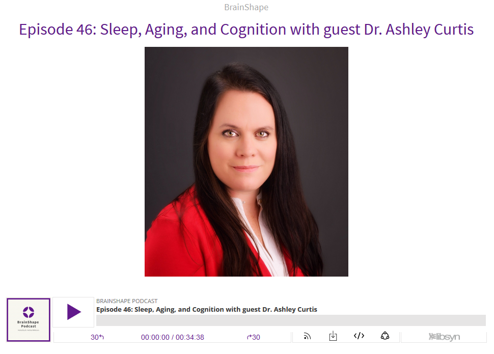 Sleep, Aging, and Cognition with guest Dr. Ashley Curtis