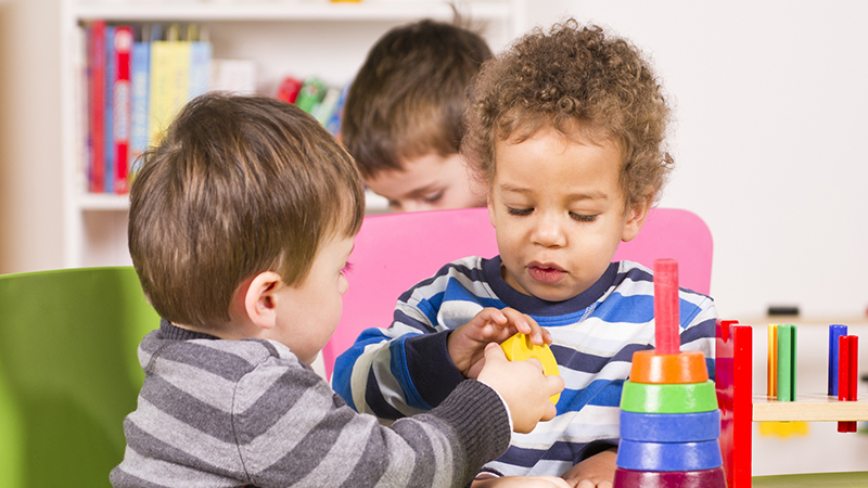 children at daycare