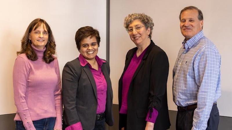 From left, Sheila Grant, Jaya Ghosh, Marcelle Siegel and Dave Grant.