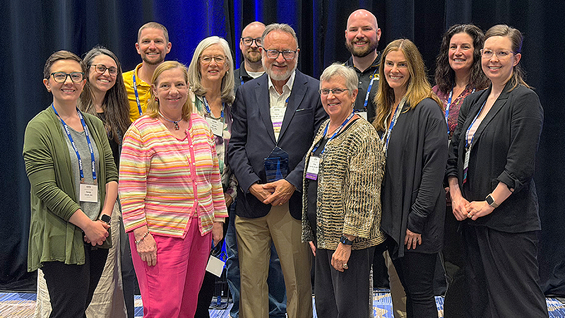 Steven Zweig, MD, MSPH at award ceremony