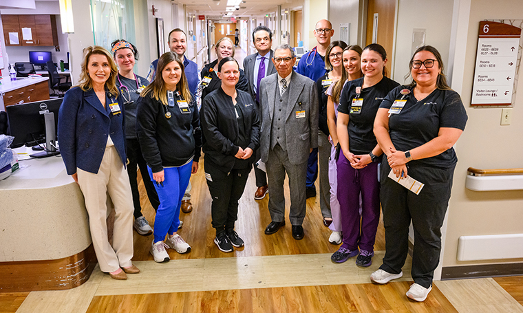 Progressive Care Unit Huddle group photo