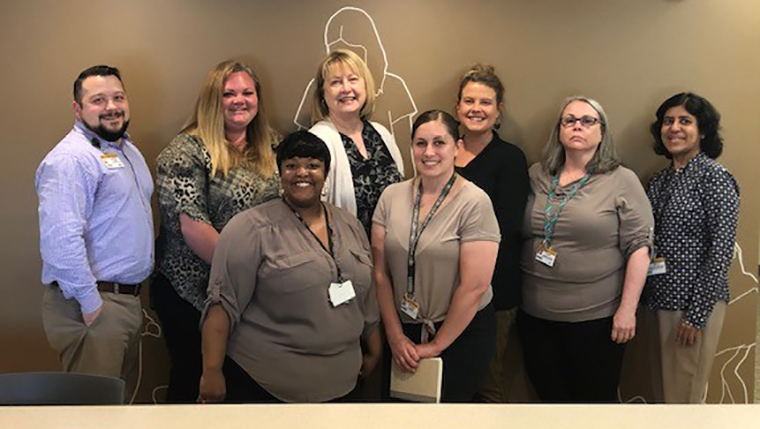 The Child Health team of Melissa Barbe, Jeadawn Cropp, Karen Kelly, Hope Anderson, Katie Hildreth, Mallory Renick, Sala Palaniappan and Landon Jones was honored for its resourcefulness and problem-solving and for always exceeding expectations.