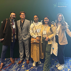 Dr. Shah with Mizzou School of Medicine Neurology residents .