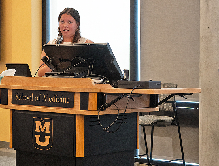 Morgan Smith, a first-year physical therapy student at Mizzou