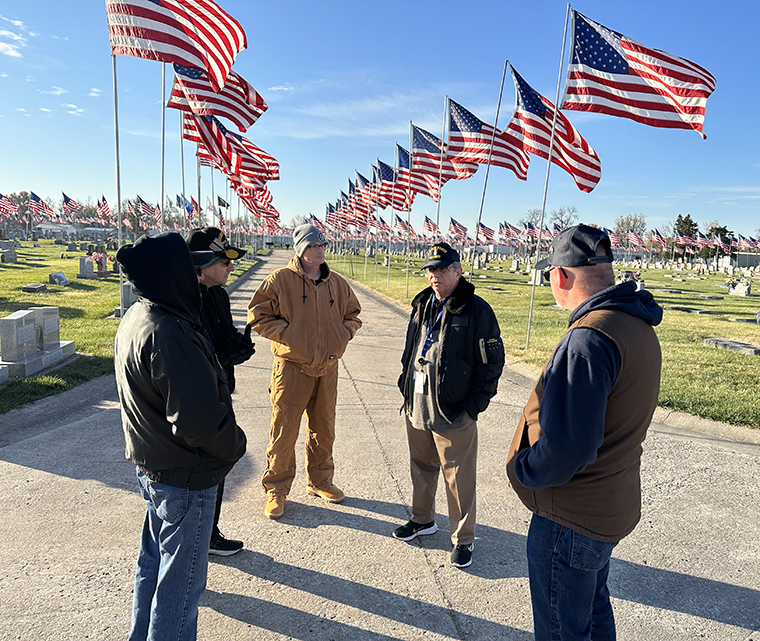 We are the health system for mid-Missouri, so it is always a pleasure to meet members of our local communities. Here I am chatting with veterans from Centralia VFW Post 6276. 