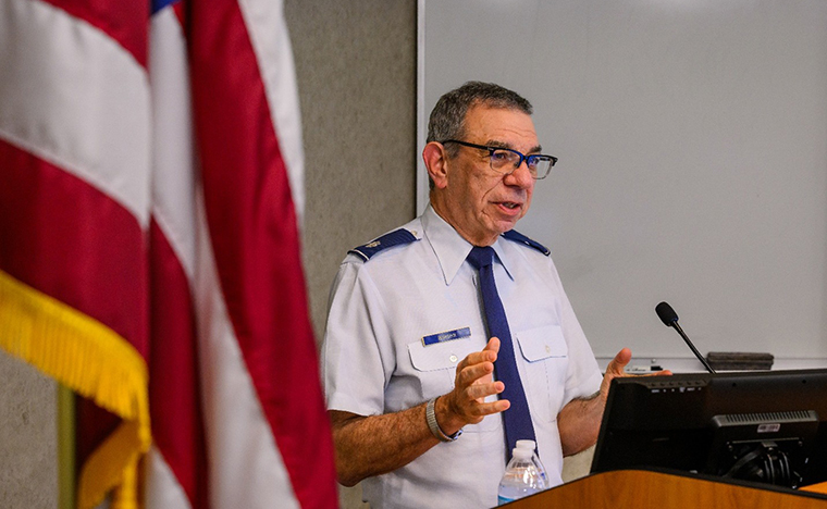 Executive Vice Chancellor for Health Affairs and Dean Dr. Richard Barohn at Veterans Day 2025