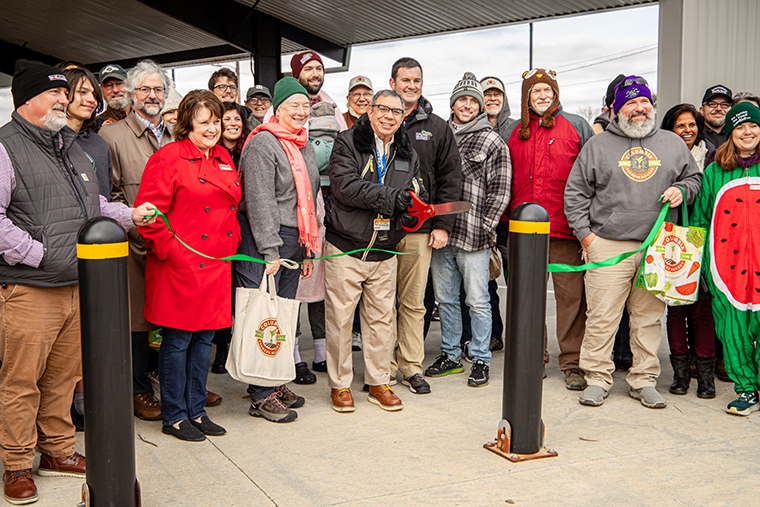 ribbon-cutting ceremony for the expansion of the MU Health Care Pavilion