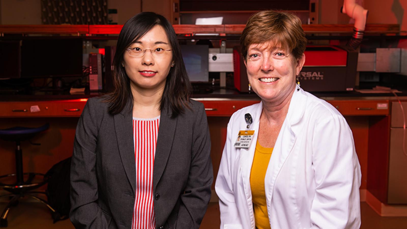 photo of Dr. Wang and Dr. Crumley
