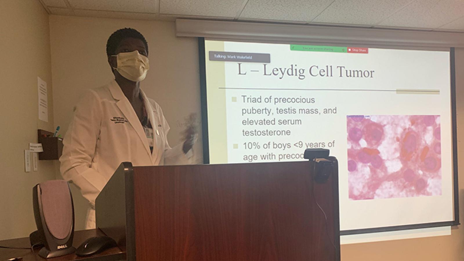 Dr. Malm-Buatsi presents