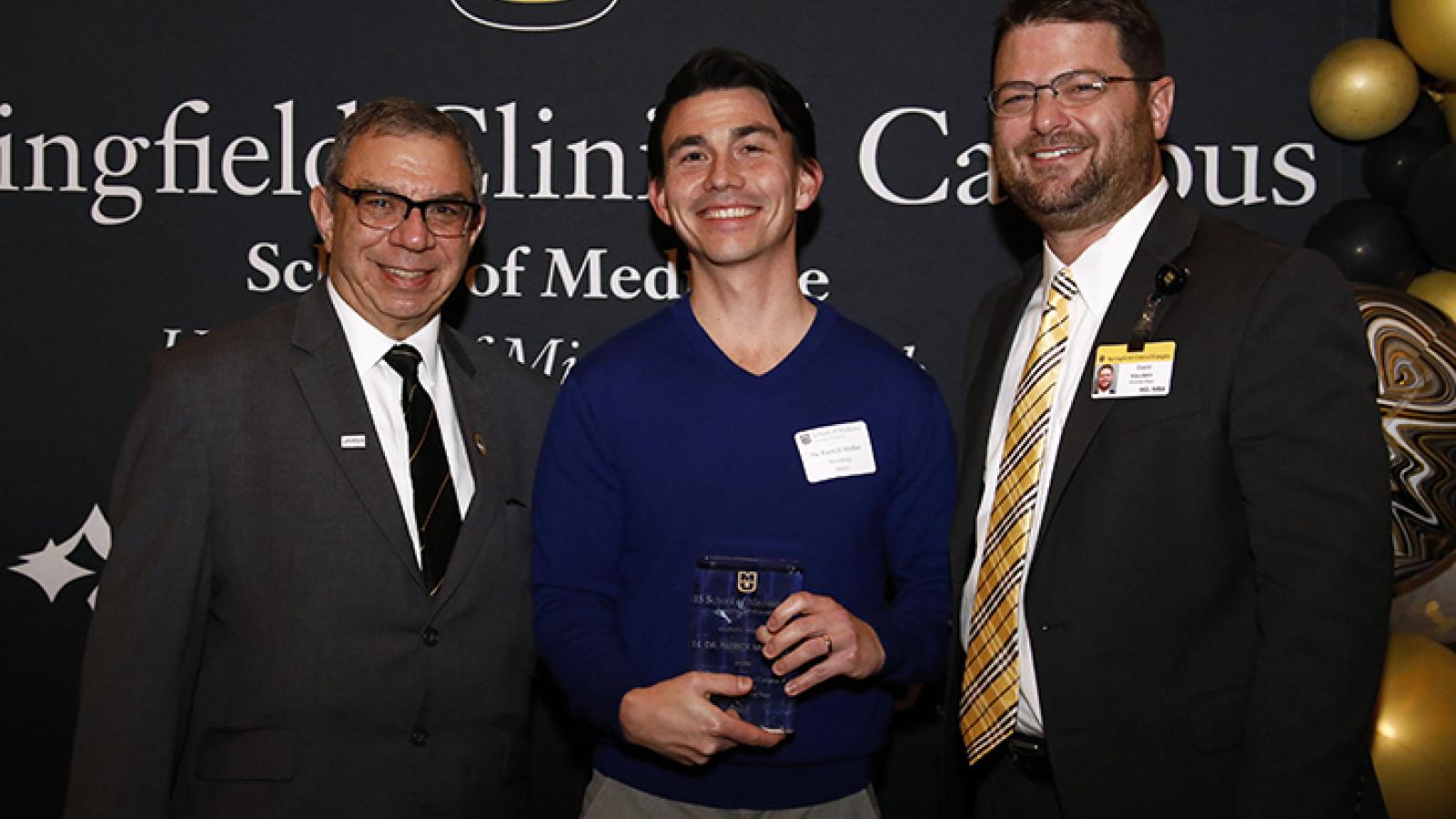 Dr. Patrick Mullin as the 2023 Springfield Clinical Campus Neurology Preceptor of the Year. 