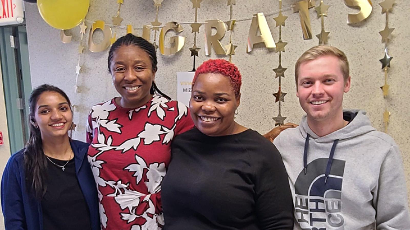 MPP Graduate Students gather to celebrate.