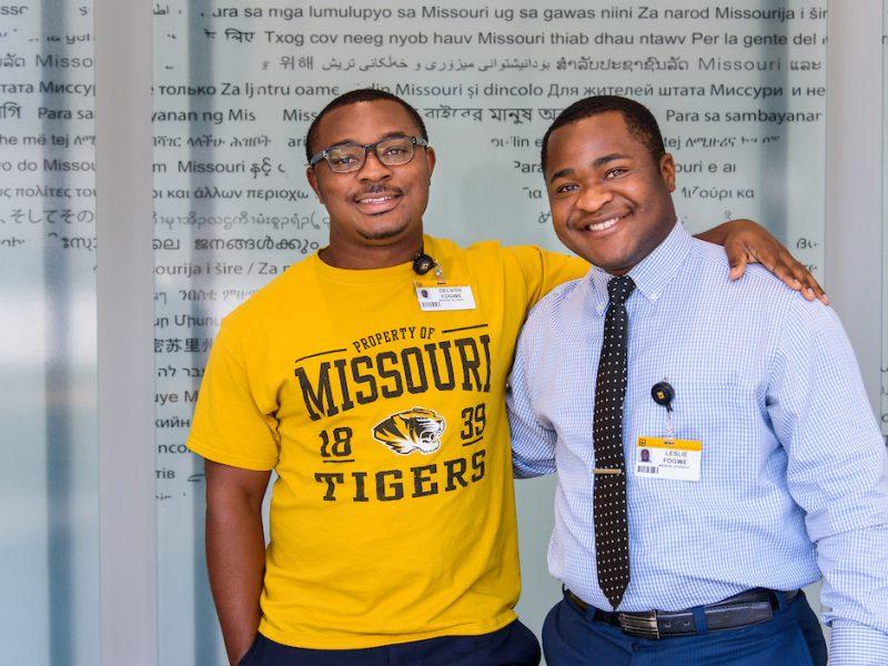 Delvise and Leslie Fogwe