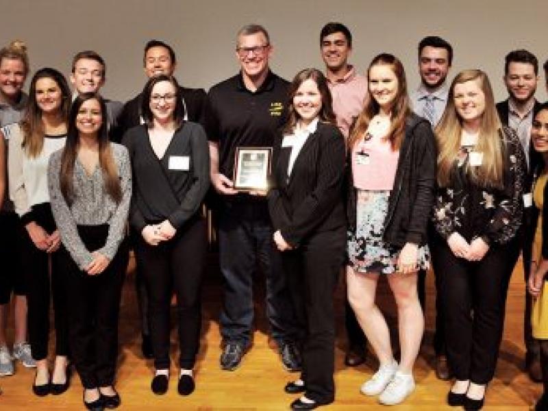 ‘LAB DAD’ STOKER HONORED AS MENTOR OF THE YEAR