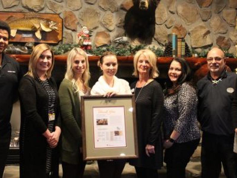 Mizzou BioJoint present gift to Stoney Creek Hotel & Conference Center