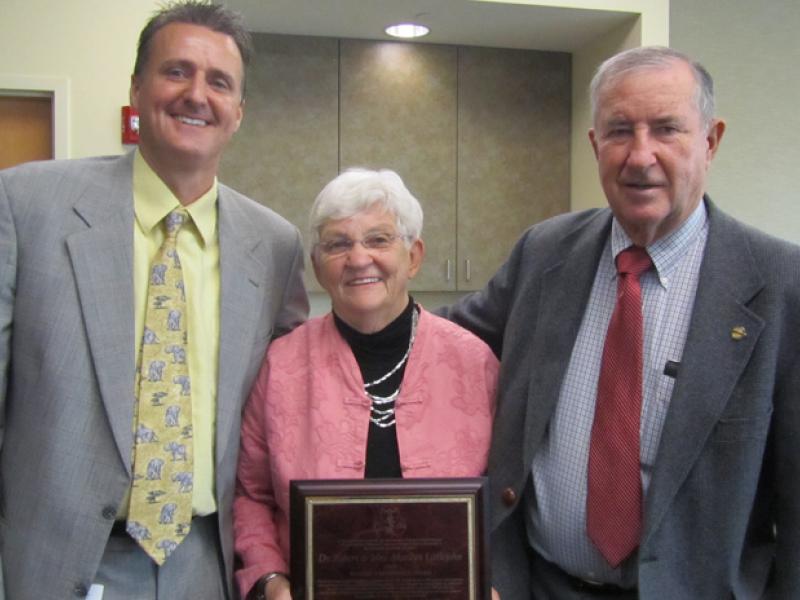 Dr. Jimi Cook with Dr. Robert and Mrs. Marilyn Littlejohn