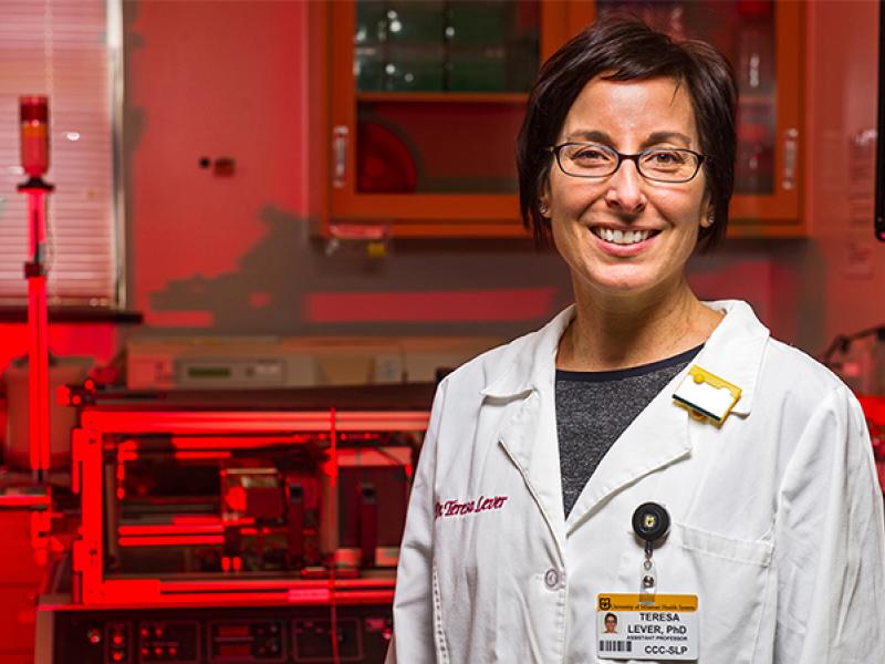 Teresa Lever, PhD, studies rodents to better understand ALS and future treatment options. 