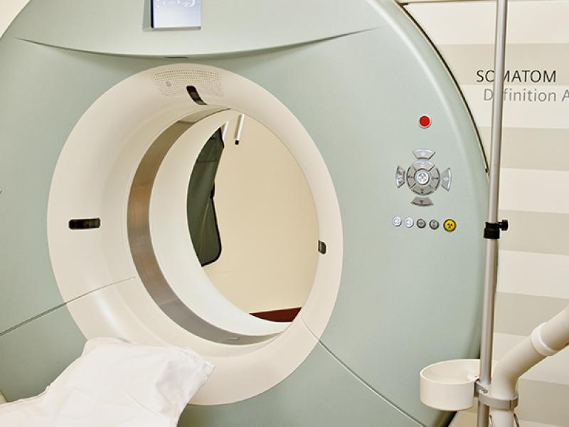 MRI machine exam room