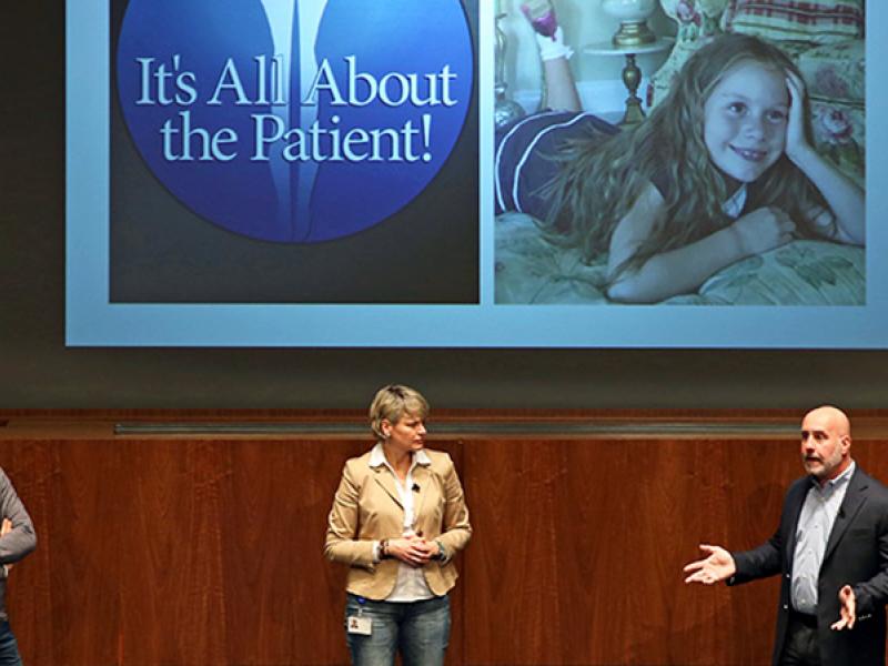 Richard Hammer presents a lecture