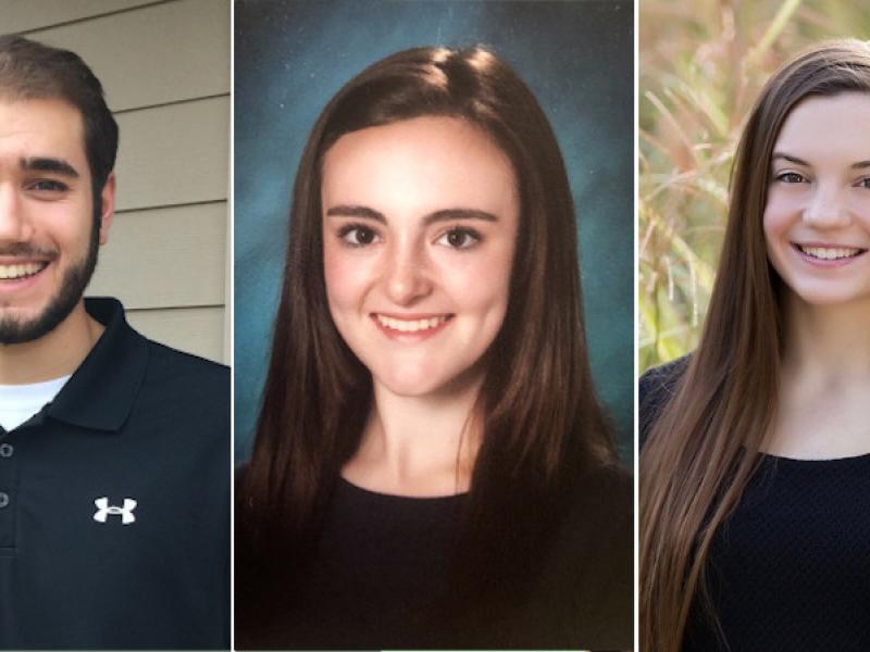 Luke Baxter, Spencer DeLucia, and Elizabeth Fletcher