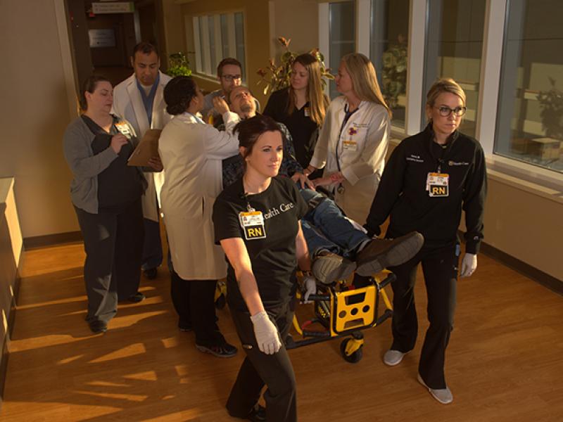 stroke patient at the hospital