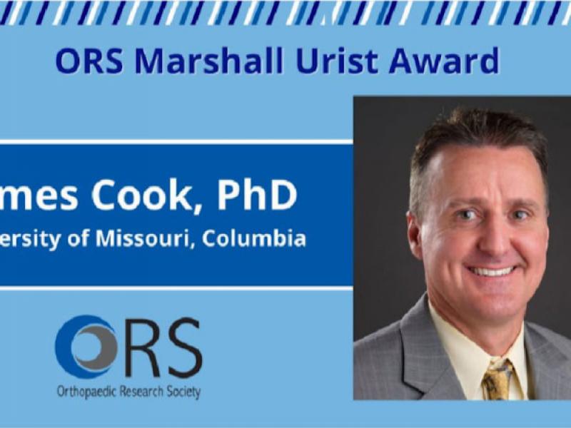 Slide - Dr. Cook Selected as Recipient of Prestigious ORS Award