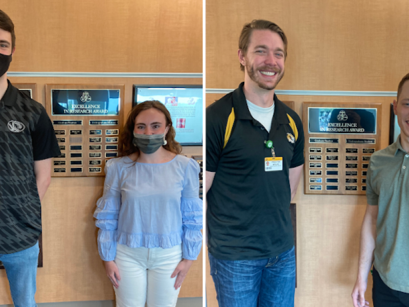 Alex Lee, Spencer DeLucia, Preston Wolfe, and Jacob Kramer