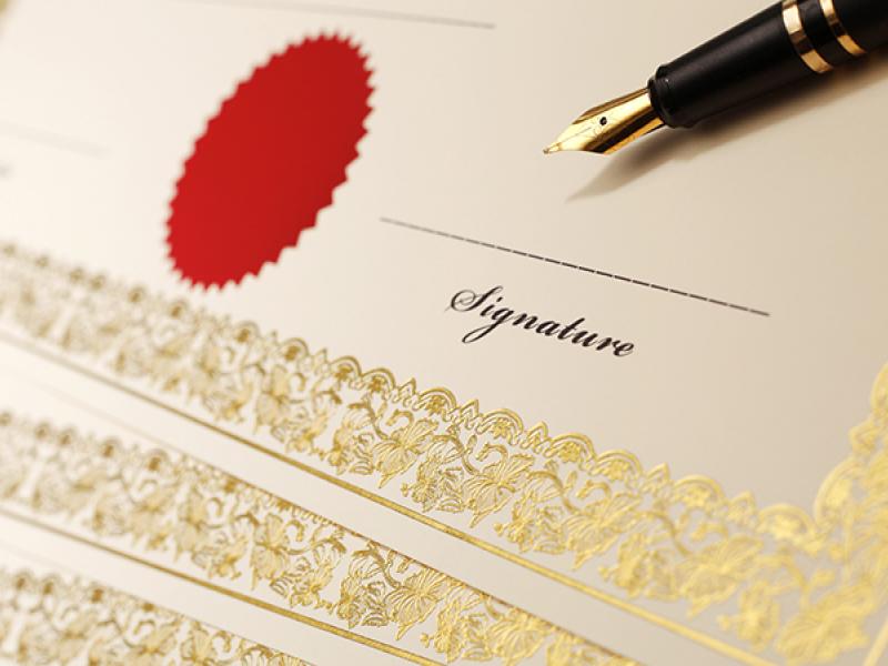 award certificate photo