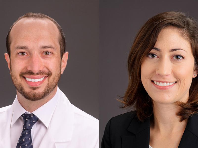 Dr. Daniel London and Dr. Emily Leary 