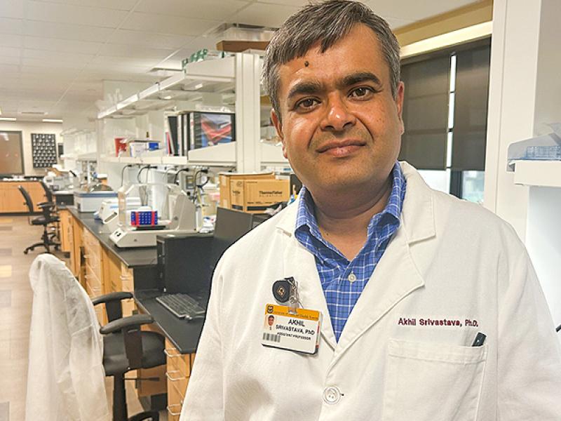 Akhil Srivastava, an assistant professor in the School of Medicine