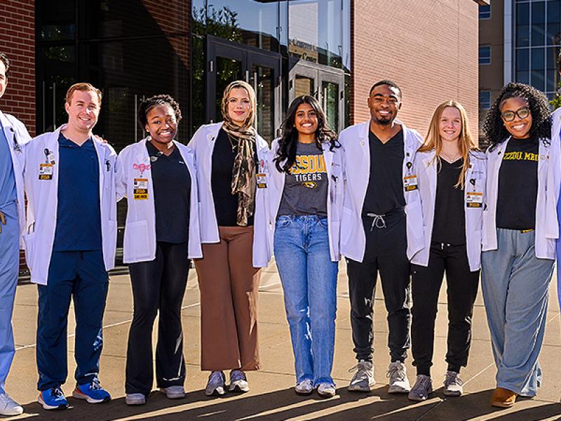  Mizzou medical students Sketchy group photo