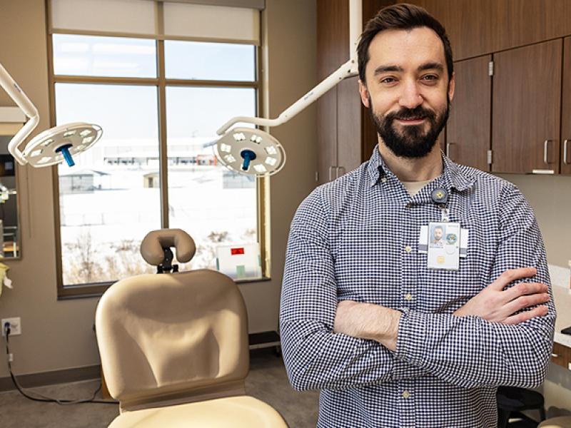 Benjamin Casterline, an immunologist and dermatologist in the School of Medicine