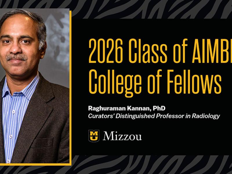 Raghuraman Kannan, PhD, Professor in the Department of Radiology 